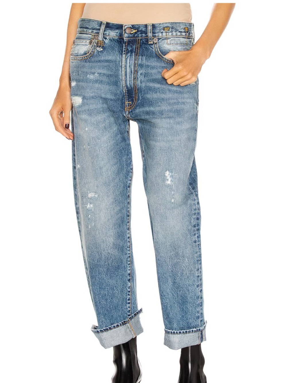 R13 Boyfriend Jeans Size 23